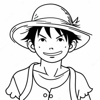 Luffy Med Halmhatt Malarbild 15799-3446