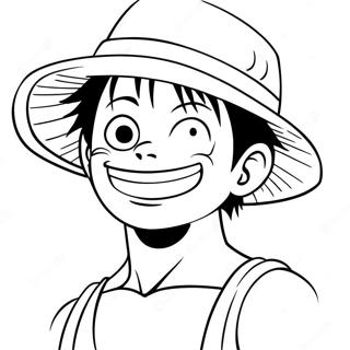 Luffy Med Halmhatt Malarbild 15799-3447