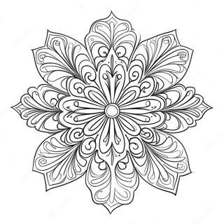 Stor Snoflinge Design Malarbild 16165-3531