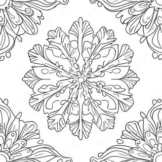 Stor Snoflinge Design Malarbild 16165-3532