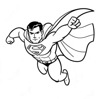 Superman Flyger Hogt Malarbild 17337-3785