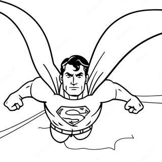 Superman Flyger Hogt Malarbild 17337-3788