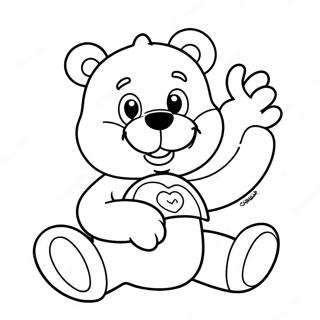 Glad Care Bear Malarbild 18526-4044