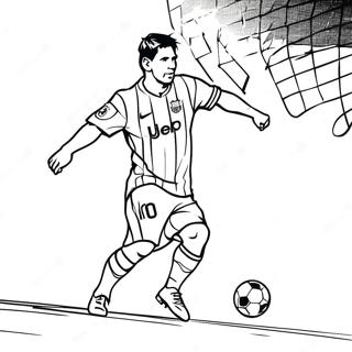 Lionel Messi I Aktion Malarbild 18719-4093