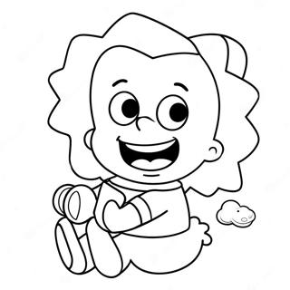 Maggie Simpson Med Napp Malarbild Målarbilder
