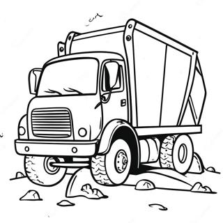 Vanlig Sopbil Samlar Skrap Malarbild 21108-4616