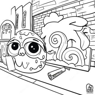 Vibrerande Gatukonst Malarbild 22402-4893