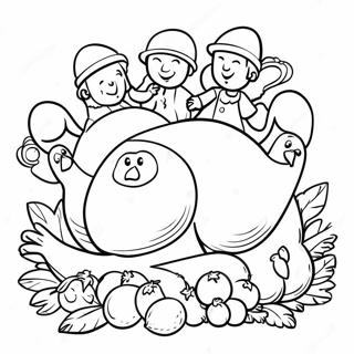 Kalkonfamiljens Samling Malarbild 23595 5150