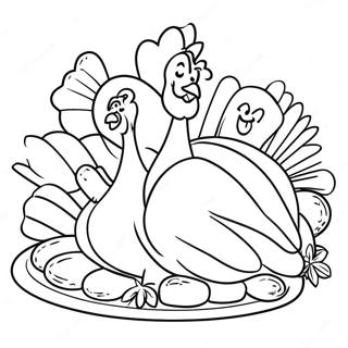 Kalkonfamiljens Samling Malarbild 23595 5151