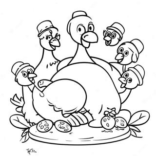 Kalkonfamiljens Samling Malarbild 23595 5152