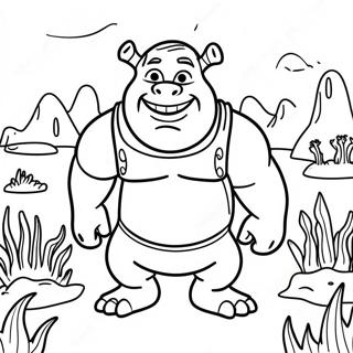 Shrek I Sumpen Malarbild 24076-5246