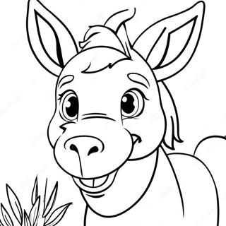 Donkey Med Ett Leende Malarbild 24079-5258