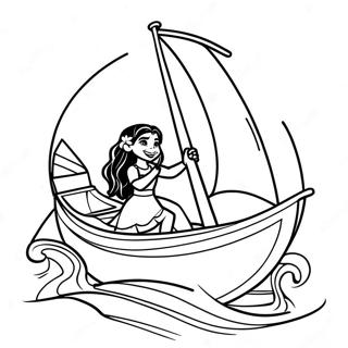 Moana Seglar Pa Havet Malarbild 2450 794