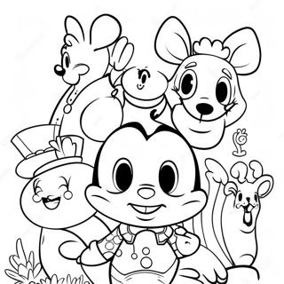 Charmiga Disneyland Karaktarer Malarbild 24813-5415