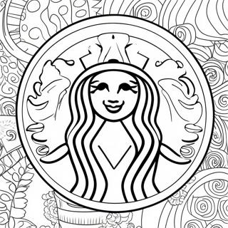 Malarbild Av Starbucks Kaffekopp 25523-5562