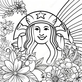 Malarbild Av Starbucks Kaffekopp 25523-5563