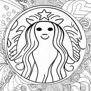 Malarbild Av Starbucks Kaffekopp 25523-5564