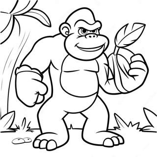 Donkey Kong Med Bananer Malarbild 25618-5585