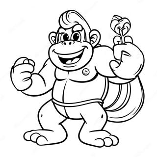 Donkey Kong Med Bananer Malarbild 25618-5587