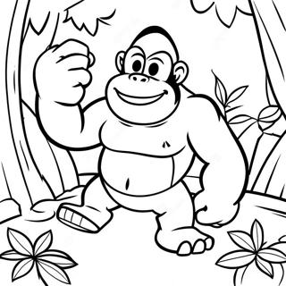 Donkey Kong I Ett Djungaventyr Malarbild 25619-5590