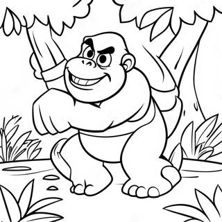 Donkey Kong I Ett Djungaventyr Malarbild 25619-5591