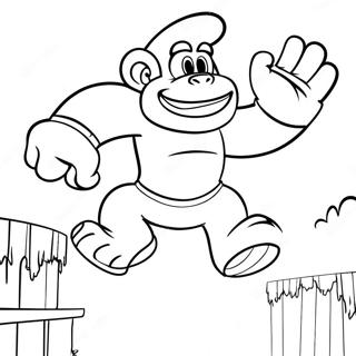 Donkey Kong Hoppar Over Hinder Malarbild 25621 5597