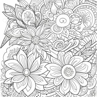 Invecklad Blomster Tatuering Malarbild 28045-6100