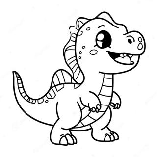 Glad Chibi Dinosaurie Malarbild 29205-6357