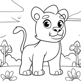 Sot Steven Universe Med Lejon Malarbild 29578-6450