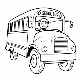 Skolbuss Med Vanlig Forare Malarbild 29858-6511