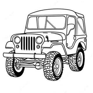 Klassisk Jeep Off Road Malarbild 30812-6714