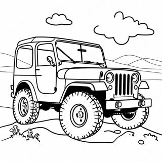 Klassisk Jeep Off Road Malarbild 30812-6715