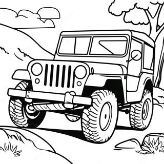 Klassisk Jeep Off Road Malarbild 30812-6716