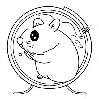 Sot Hamster I Ett Hjul Malarbild 31645-6895