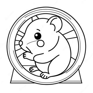 Sot Hamster I Ett Hjul Malarbild 31645-6896