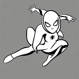 Spider Gwen I Aktionspose Malarbild 32109-6997