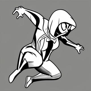 Spider Gwen I Aktionspose Malarbild 32109-6998