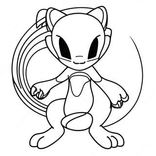 Mewtwo Med Psykiska Krafter Malarbild 33074-7217