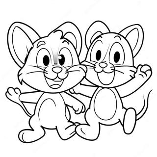 Tom Och Jerry Rolig Jakt Malarbild 33348-7275