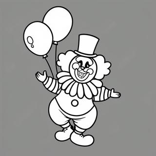 Lekfull Clown Med Ballonger Malarbild 33537-7317