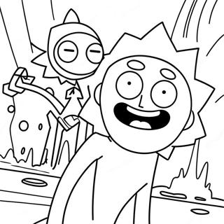 Rick Och Morty Aventyr Malarbild 33629-7336