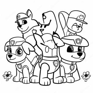 Paw Patrol Team Raddning Malarbild 34086-7437