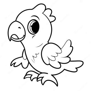 Lekfull Papegoja Leker Med En Leksak Malarbild 34530-7550