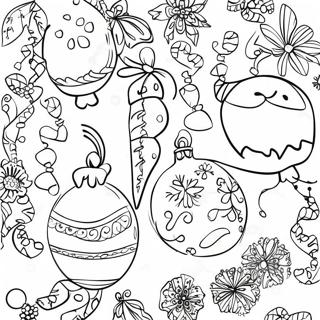 Fargglada Juldekorationer Malarbild 3487 2461