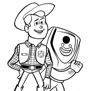 Woody Med Buzz Lightyear Malarbild 35326-7717