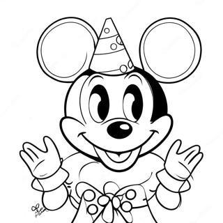 Minnie Mouse Med Partymossa Malarbild 3573 2403