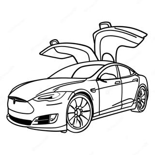 Tesla Model S Malarbild 35789-7814