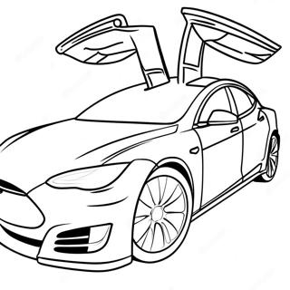 Tesla Model S Malarbild 35789-7816