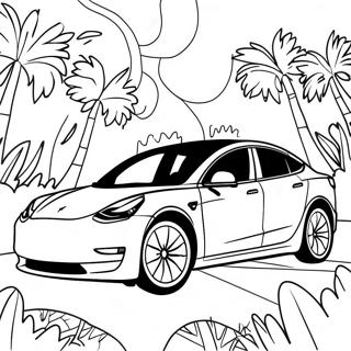 Tesla Model 3 Elbil Malarbild 35790-7818