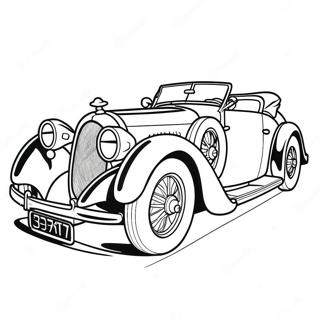 Klassisk Bugatti Bil Malarbild 36053-7874